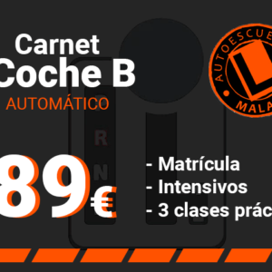 Permiso coche B Automático
